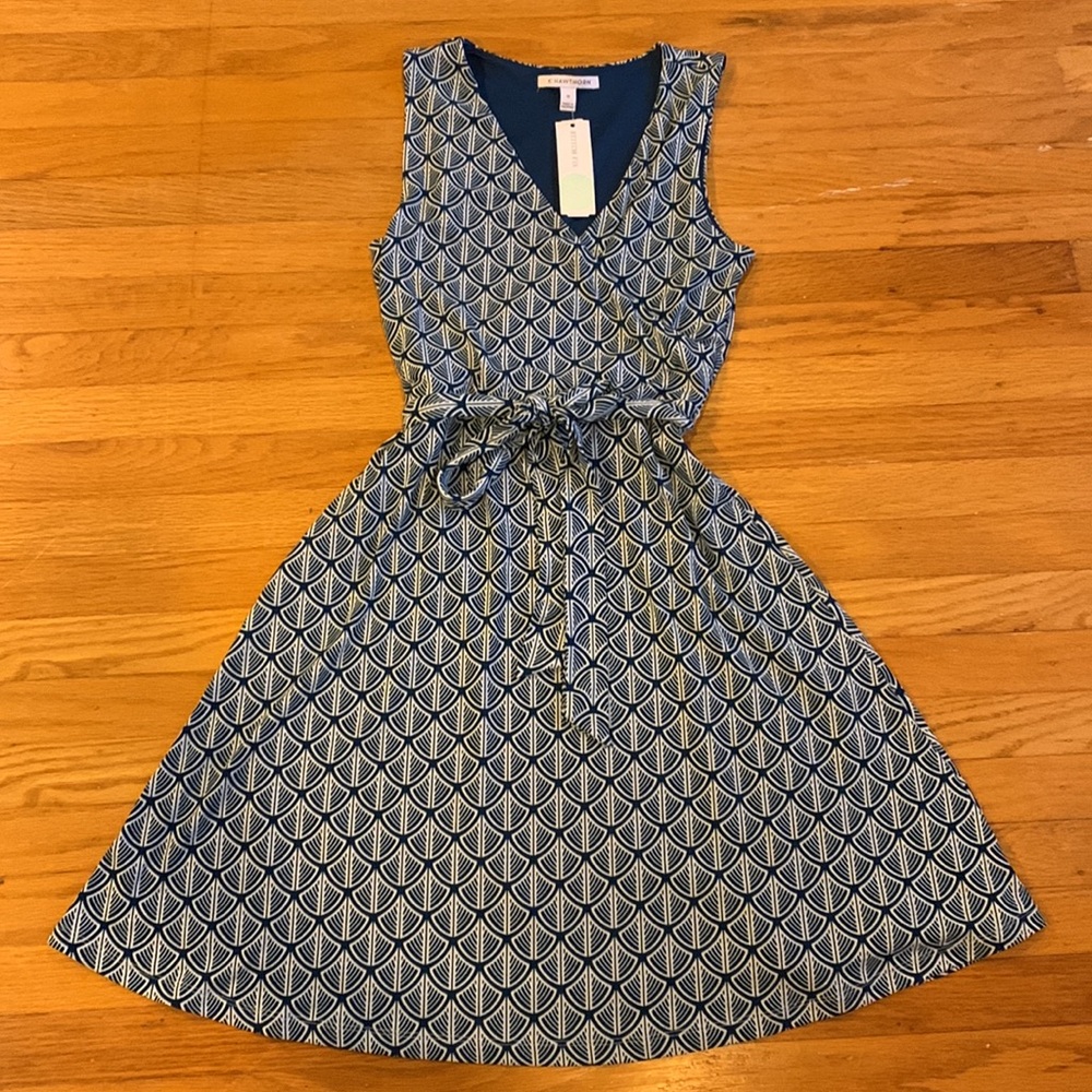 41 Hawthorn (Stitch Fix) Lorene faux wrap knit dress (sleeveless) teal size XS